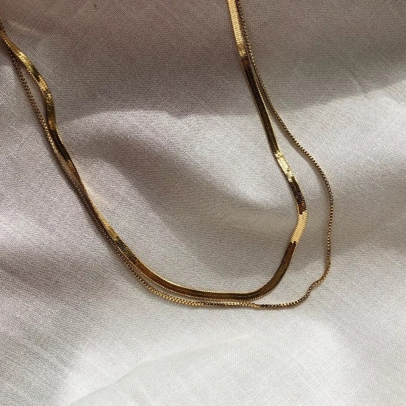 💛18K gold plated snake chain necklace - Picture 2 of 6